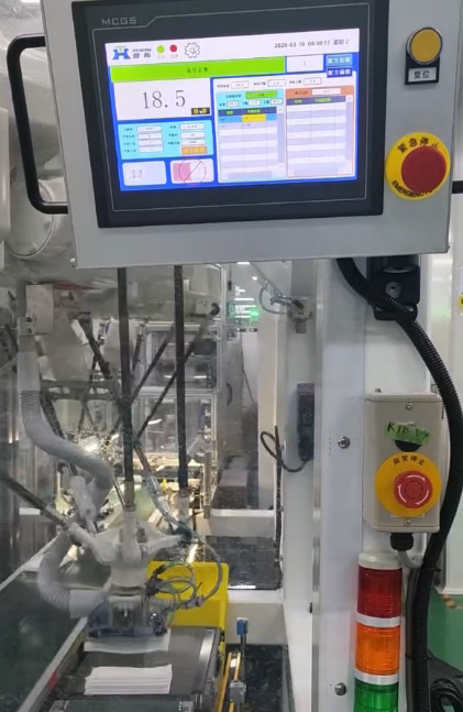 機(jī)械手片料抓取對接在線檢重秤自動剔除機(jī)