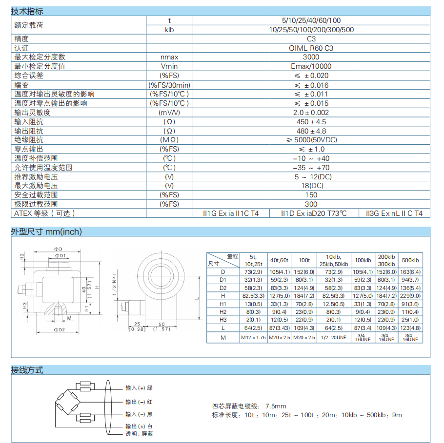 四柱式稱重傳感器BM14A